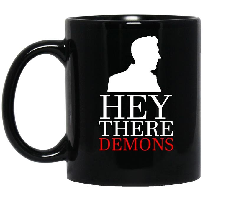Hey there demonsheather coffee Mug_Black