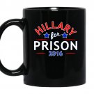 Hillary for prison 2016 funny political anti clinton coffee Mug_Black