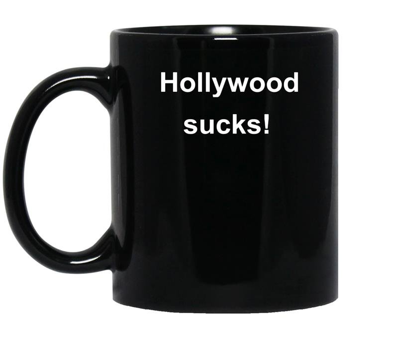 Hollywood sucks coffee Mug_Black