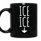 Ice twice pregnancy announcement funny coffee Mug_Black
