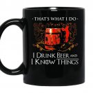 I drink beer and i know things coffee Mug_Black