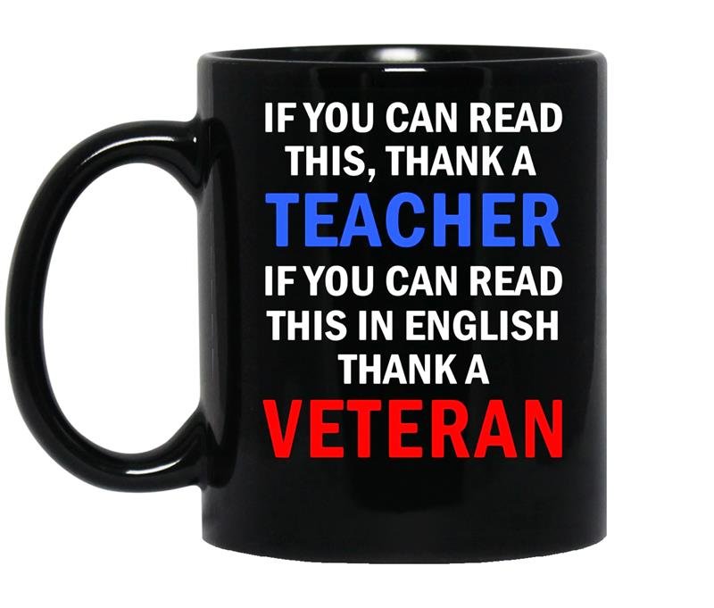 If you can read this in english thank a veteran coffee Mug_Black