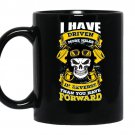 I have driven more miles in reverse trucker coffee Mug_Black