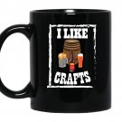 I like crafts craft beer lover coffee Mug_Black
