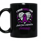I wear purple for arnold chiari malformation awareness coffee Mug_Black