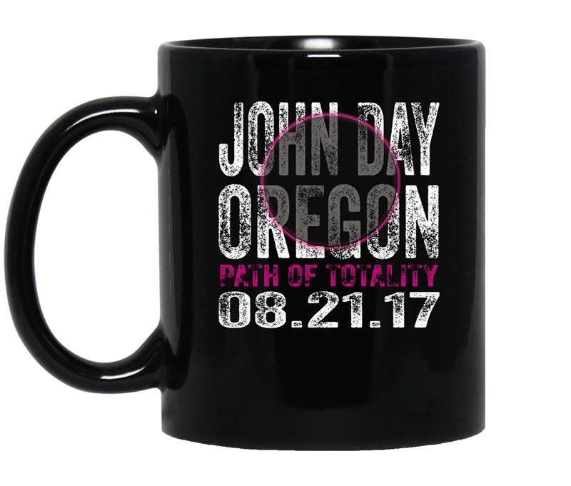 John day oregon path of totality solar eclipse coffee Mug_Black