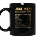 June 1989 factsfunny factsfor men women kids coffee Mug_Black