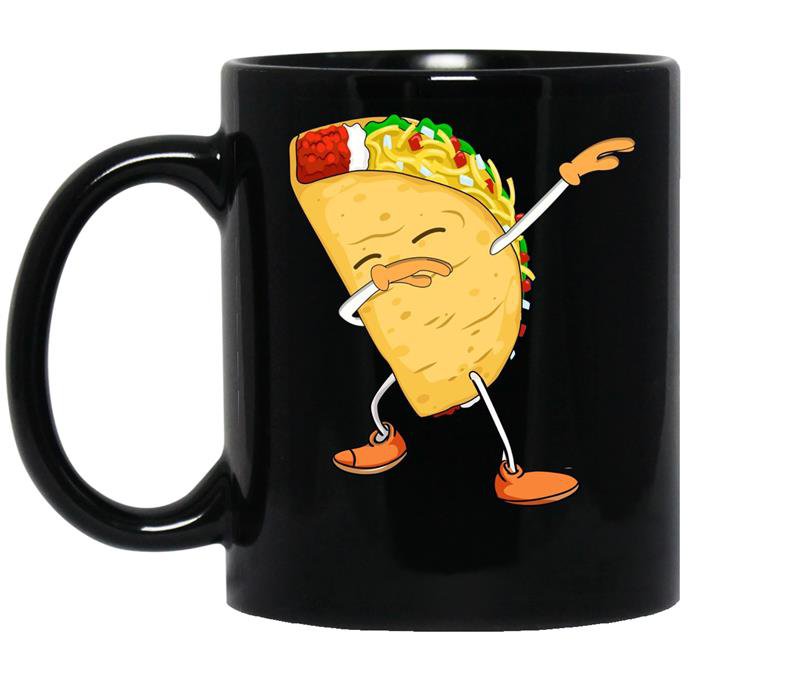 Kids dabbing tacomexican coffee Mug_Black