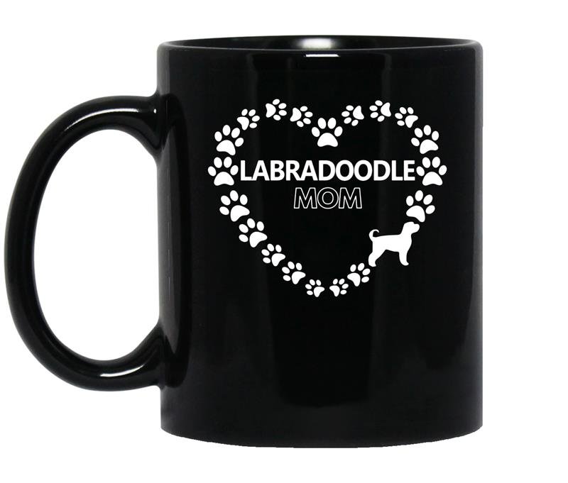 Labradoodle mom womens dog gift coffee Mug_Black