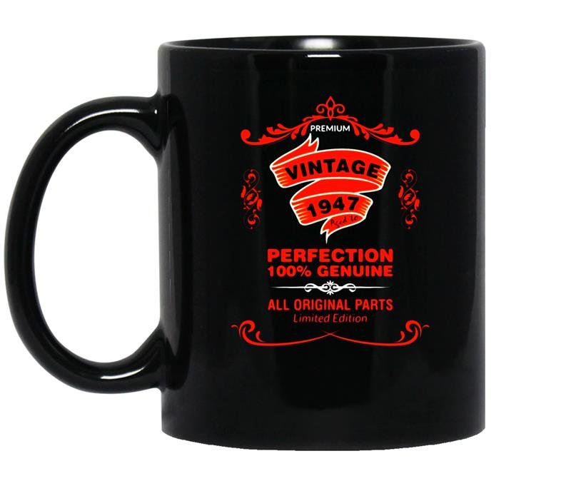 Made in 1947 70th birthday 70 years old gift coffee Mug_Black