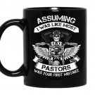 Mens assuming biker pastorver 2 coffee Mug_Black