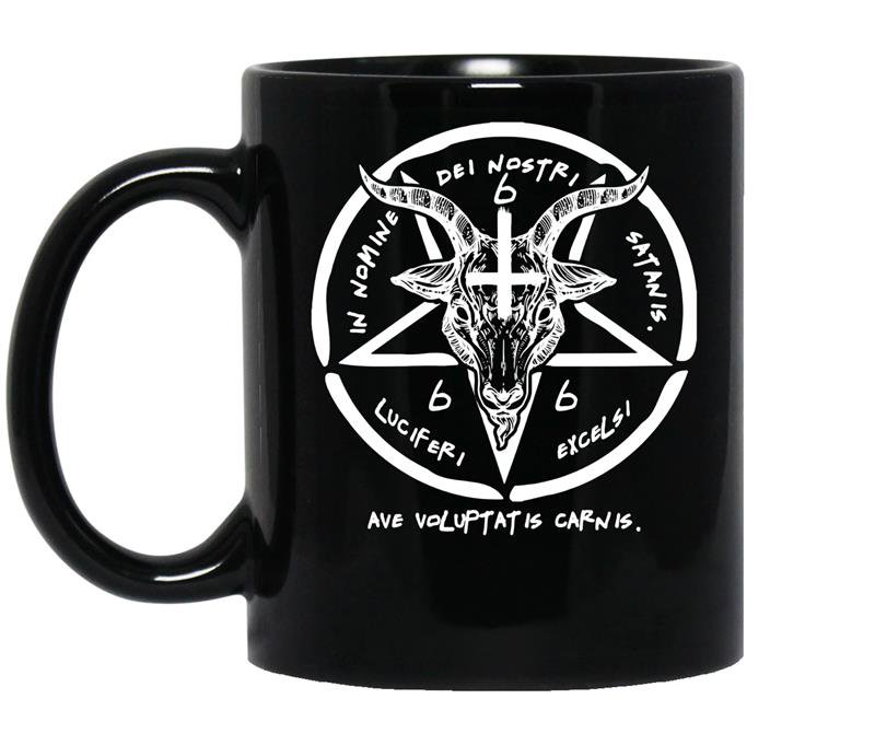 Mens baphometsigil medium coffee Mug_Black