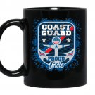 Mens coast guard proud uncle coffee Mug_Black