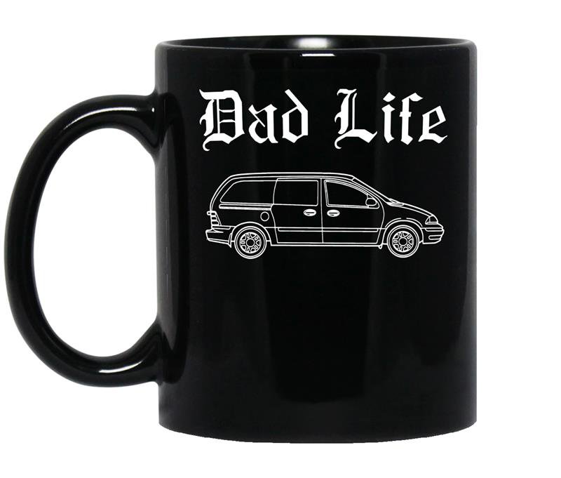Mens dad life minivan funny gangstafor men coffee Mug_Black