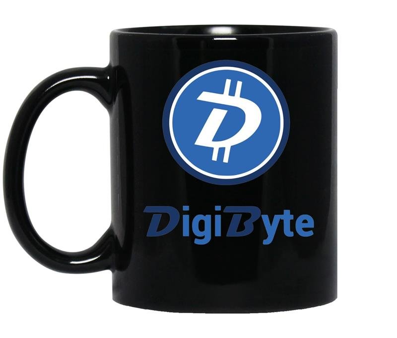 Mens digibyte heather coffee Mug_Black