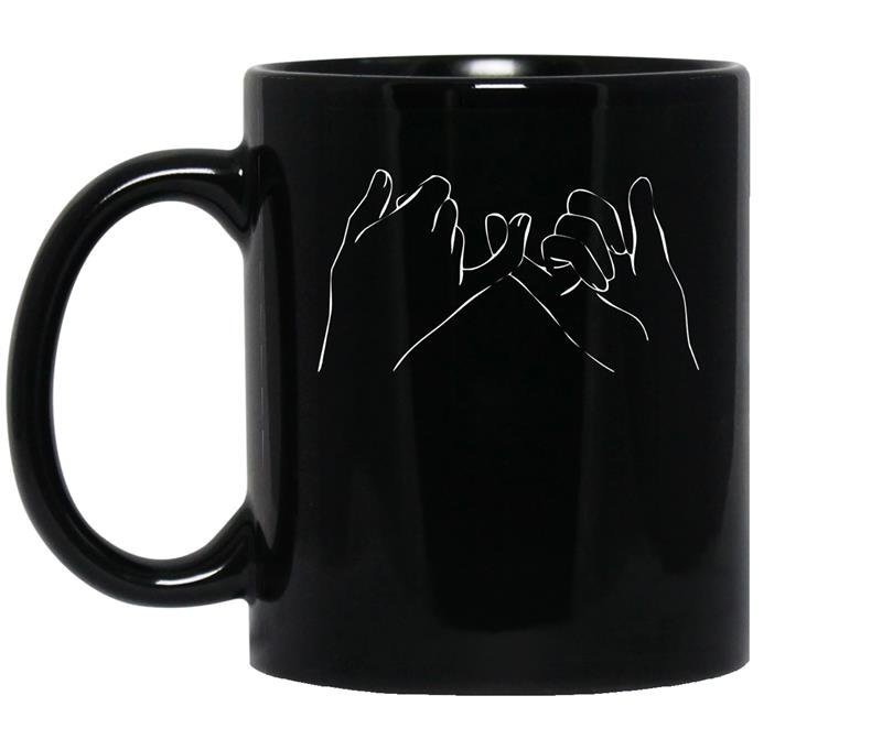 Mens pinky swearfriends coffee Mug_Black