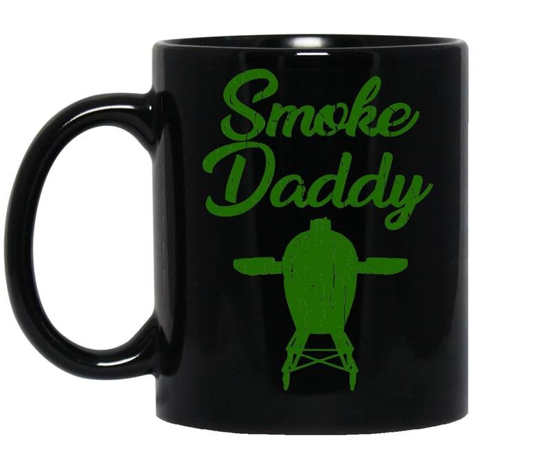 Mens smoke daddygreen egg coffee Mug_Black
