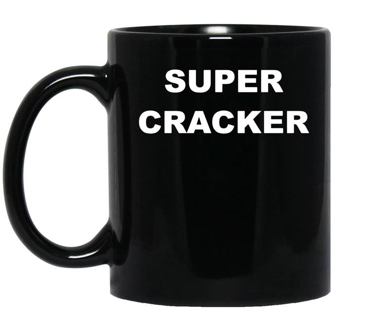 Mens super crackerlarge coffee Mug_Black