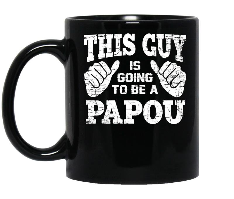 Mens this guy is going to be a papou coffee Mug_Black