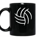 Mens volleyballxl navy coffee Mug_Black