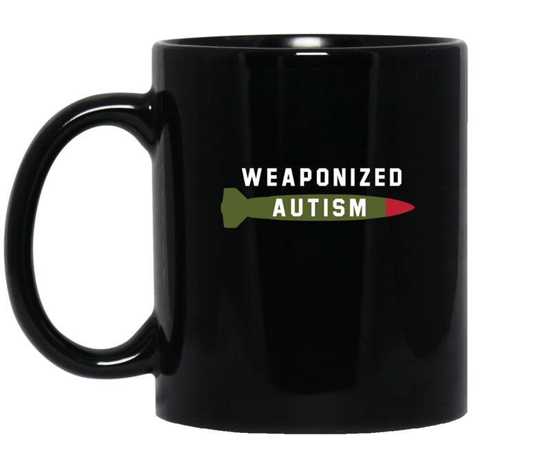 Mens weaponized autism memekek coffee Mug_Black
