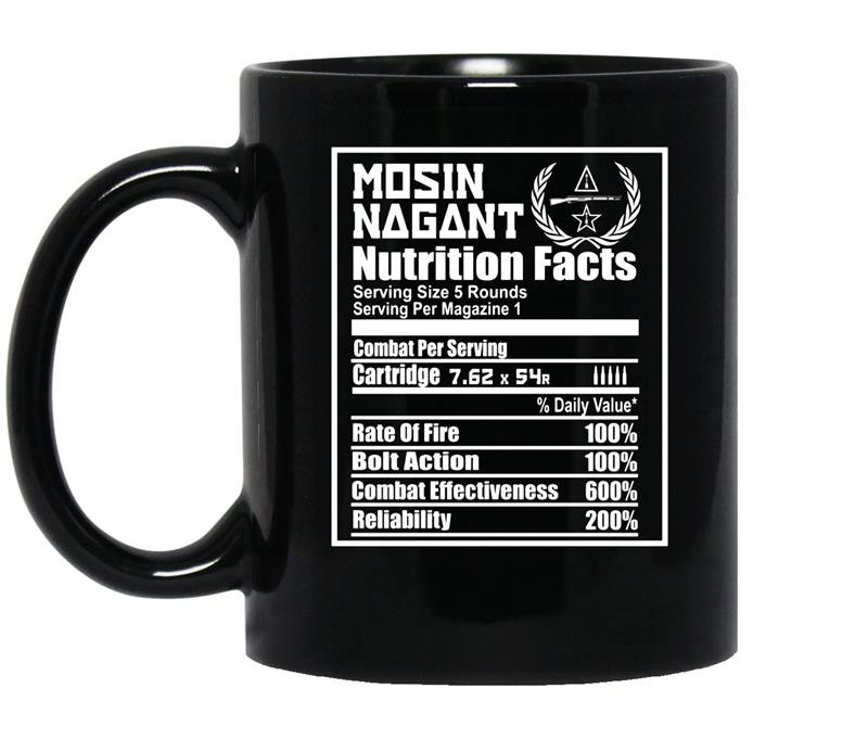 Mosin nagant nutrition facts brown coffee Mug_Black