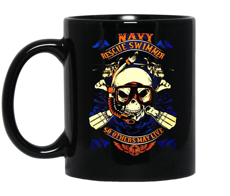 Navy veterannavy rescue swimmer so others may live coffee Mug_Black