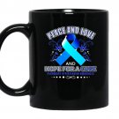 Peace love and hope pulmonary hypertension awareness coffee Mug_Black
