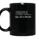 People nah not a big fan introvert funny coffee Mug_Black