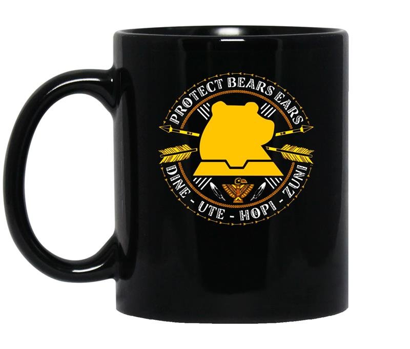 Protect bears ears coffee Mug_Black