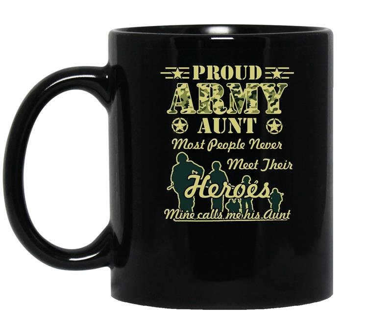 Proud army auntmemorial day coffee Mug_Black