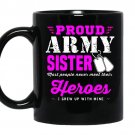 Proud army sister coffee Mug_Black