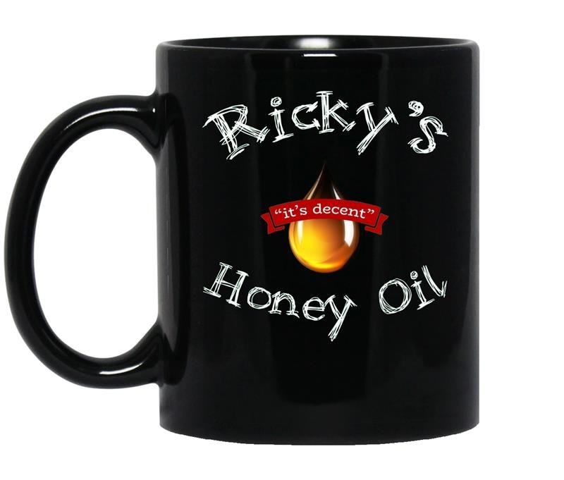 Rickys honey oil boys its decent coffee Mug_Black