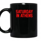 Saturday in athens footballfor game day coffee Mug_Black