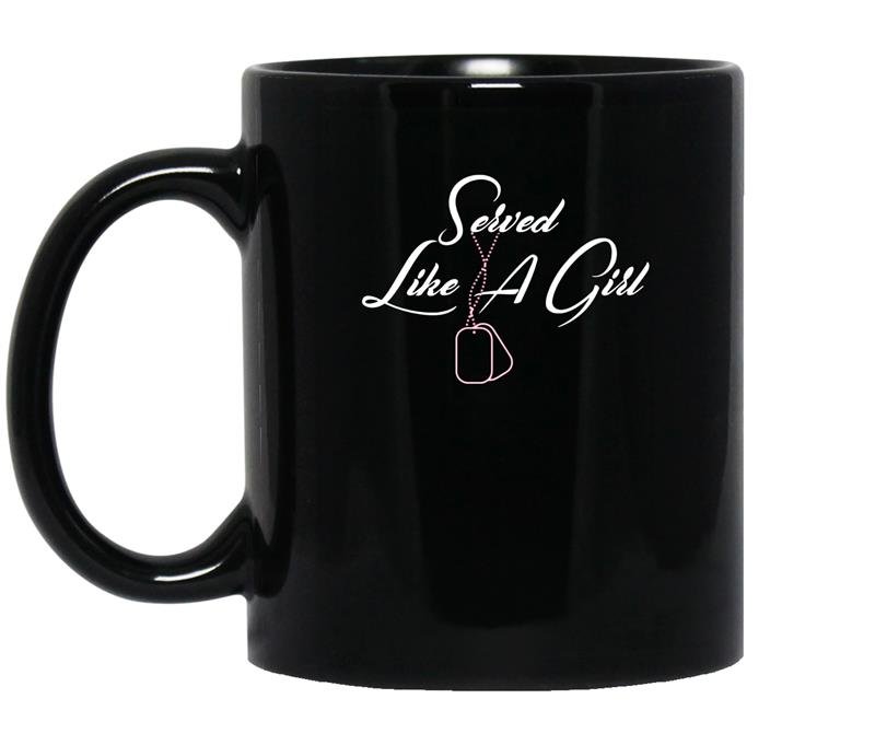 Served like a girl coffee Mug_Black