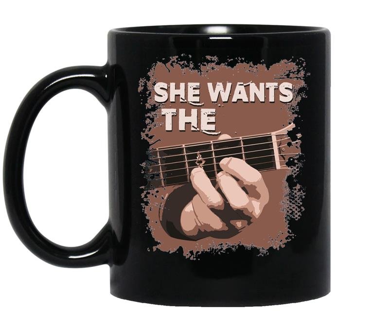 She wants the d chord guitar coffee Mug_Black