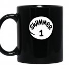 Swimmer 1 onefor men women kids swimmer 2 two coffee Mug_Black