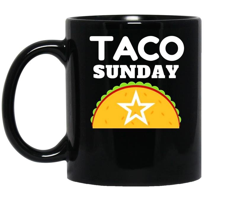 Taco sunday star coffee Mug_Black