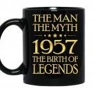 The man the myth 1957 the birth of legends coffee Mug_Black