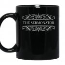 The sermonator best parish priest and pastor gift coffee Mug_Black
