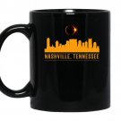 Total solar eclipse nashville tennesseewith skyline coffee Mug_Black
