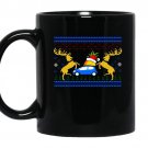 Ugly christmas psych pineapple coffee Mug_Black
