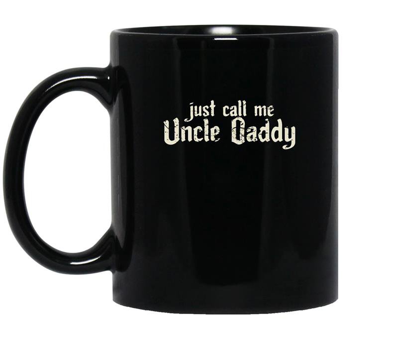 Uncle daddy funny coffee Mug_Black