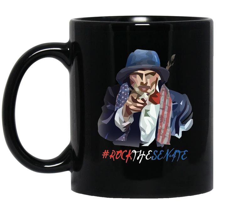 Uncle sam rock the senate kid for senate 2018 coffee Mug_Black