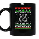 Vikings valhalla viking christmas ugly sweater coffee Mug_Black