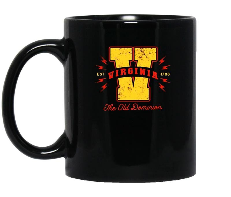 Virginia the old dominion established 1788 coffee Mug_Black