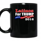 Vote donald trump hispanics latinos for trump coffee Mug_Black