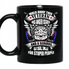 Walk away this veteran has anger issues us veteran army gift coffee Mug_Black