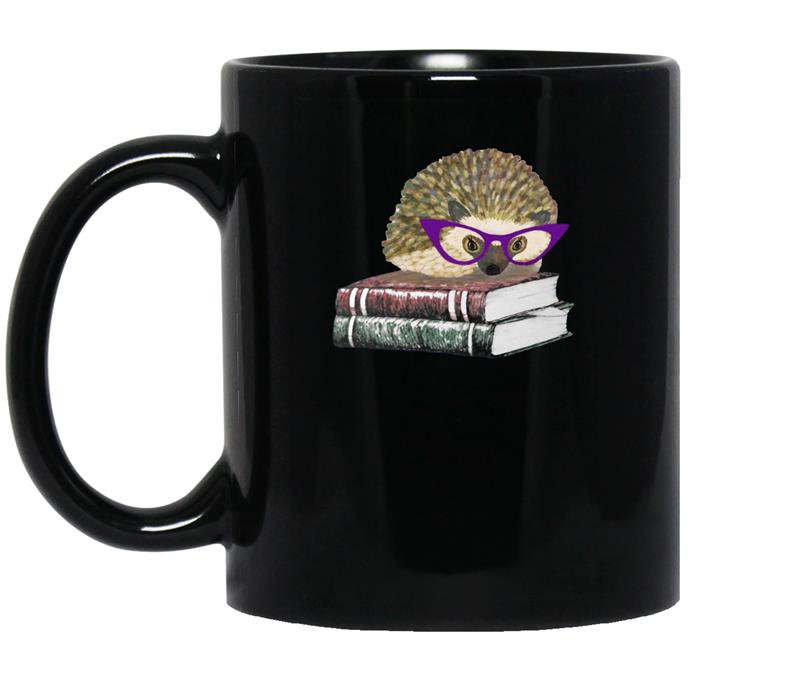 Womens adorable hedgehogsmall coffee Mug_Black