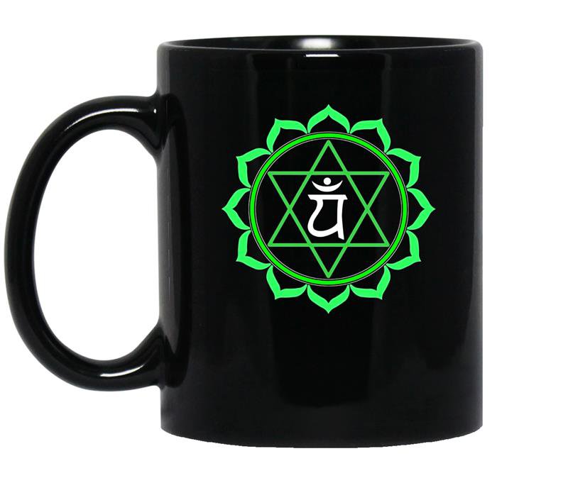 Yogaanahatha heart chakra tee coffee Mug_Black
